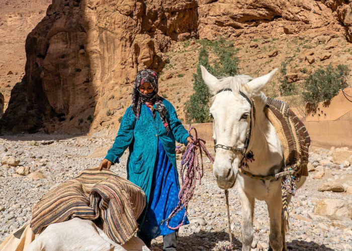 Photo of nomads from the High Atlas Mountains