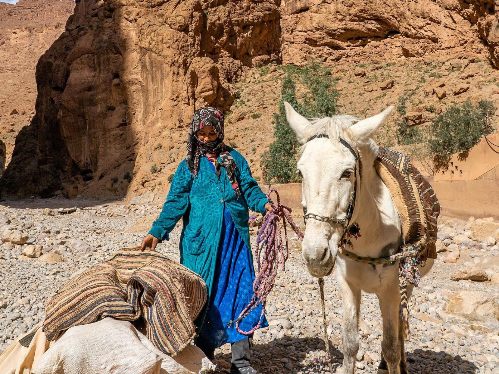 Photo of nomads from the High Atlas Mountains